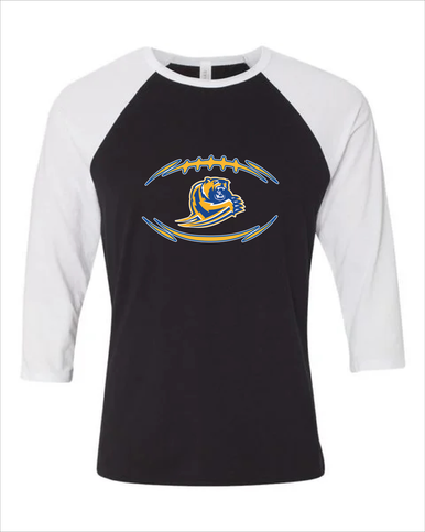 Jefferson Grizzlies Football #3 Men's Baseball T-Shirt