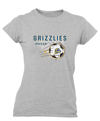 Jefferson Grizzlies Soccer #2 Women's Premium SS T-Shirt