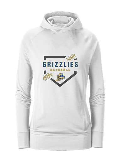 Jefferson Grizzlies Baseball #2 Women's Hoodie