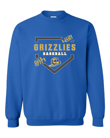 Jefferson Grizzlies Baseball #2 Men's Sweatshirt