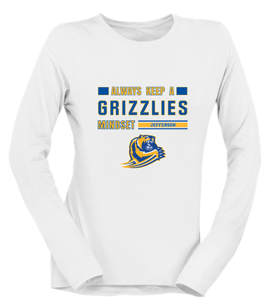 Jefferson Grizzlies Mindset Women's LS T-Shirt
