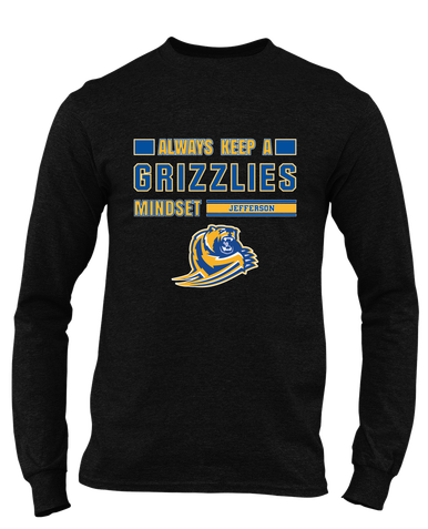 Jefferson Grizzlies Mindset Men's LS T-Shirt