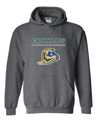 Jefferson Grizzlies Mascot #8 Men's Hoodie
