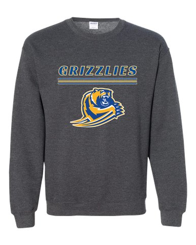 Jefferson Grizzlies Mascot #8 Men's Sweatshirt