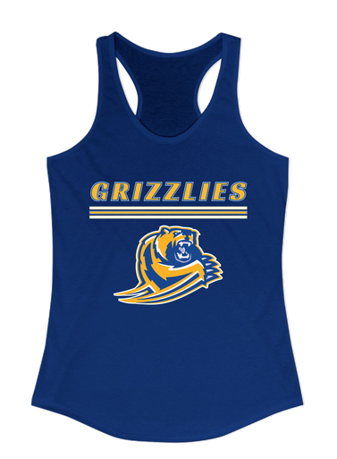 Jefferson Grizzlies Mascot #8 Women's Tank Top