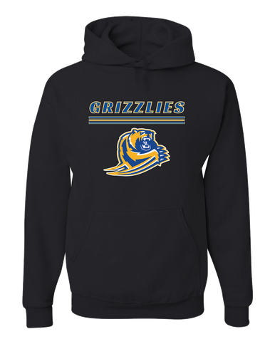 Jefferson Grizzlies Mascot #8 Men's Premium Hoodie