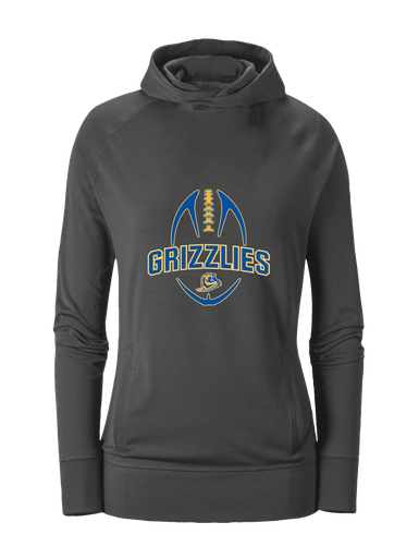 Jefferson Grizzlies Football #5 Women's Hoodie
