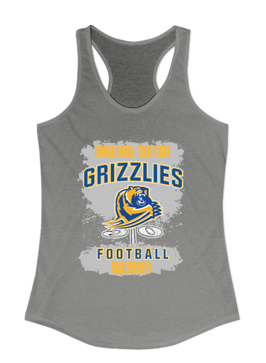 Jefferson Grizzlies Football #6 Women's Tank Top