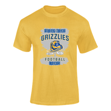 Jefferson Grizzlies Football #6 Men's Premium SS T-Shirt