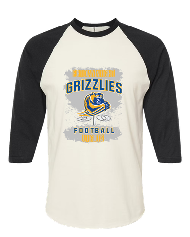 Jefferson Grizzlies Football #6 Men's Baseball T-Shirt