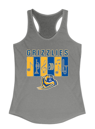 Jefferson Grizzlies Band # 2 Women's Tank Top