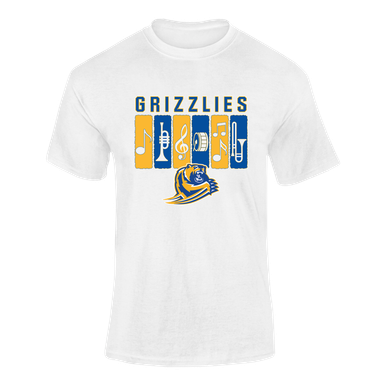 Jefferson Grizzlies Band # 2 Men's SS T-Shirt