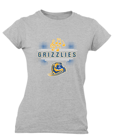 Jefferson Grizzlies Band # 3 Women's SS T-Shirt