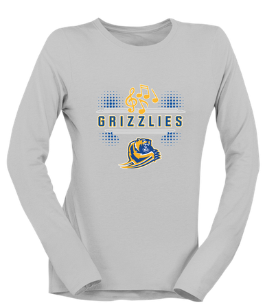 Jefferson Grizzlies Band # 3 Women's LS T-Shirt