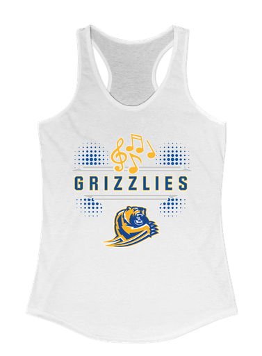 Jefferson Grizzlies Band # 3 Women's Tank Top