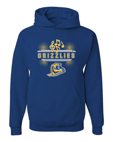 Jefferson Grizzlies Band # 3 Men's Premium Hoodie