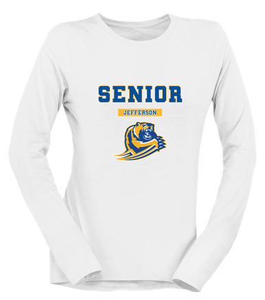 Jefferson Grizzlies Senior #2 Women's LS T-Shirt