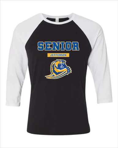 Jefferson Grizzlies Senior #2 Men's Baseball T-Shirt