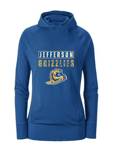 Jefferson Grizzlies Mascot #9 Women's Hoodie