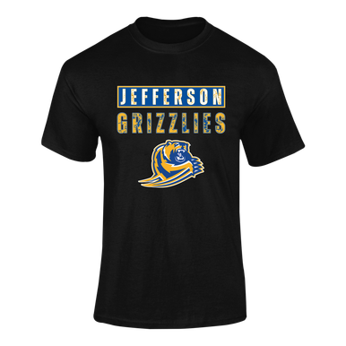Jefferson Grizzlies Mascot #9 Men's SS T-Shirt