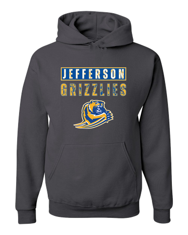 Jefferson Grizzlies Mascot #9 Men's Premium Hoodie