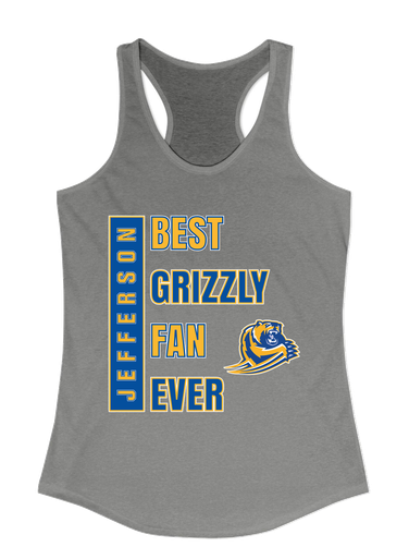 Jefferson Grizzlies Best Grizzly Fan Women's Tank Top