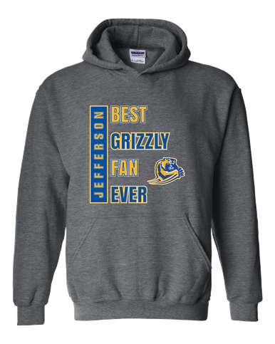 Jefferson Grizzlies Best Grizzly Fan Men's Hoodie