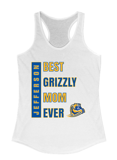 Jefferson Grizzlies Best Grizzly Mom Women's Tank Top