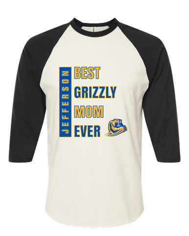Jefferson Grizzlies Best Grizzly Mom Women's Baseball T-Shirt