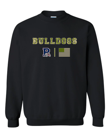 Plainview Bulldogs Camo Flag Men's Sweatshirt