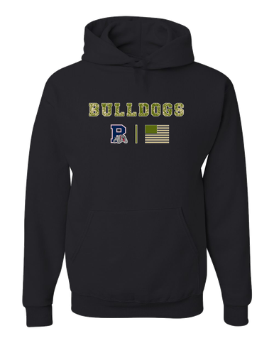 Plainview Bulldogs Camo Flag Men's Premium Hoodie