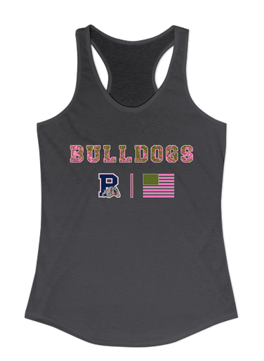 Plainview Bulldogs Pink Camo Flag Women's Tank Top
