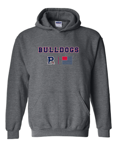 Plainview Bulldogs Team Colors Flag Men's Hoodie