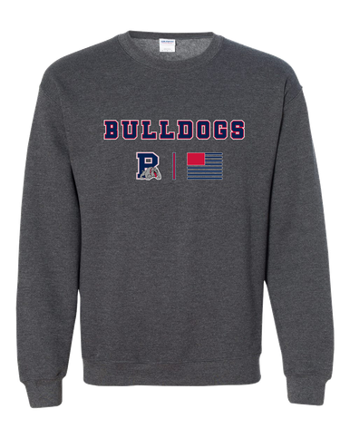 Plainview Bulldogs Team Colors Flag Men's Sweatshirt
