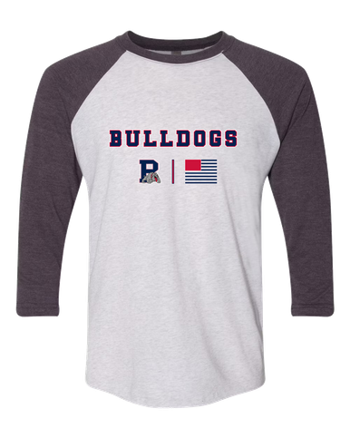 Plainview Bulldogs Team Colors Flag Men's Baseball T-Shirt