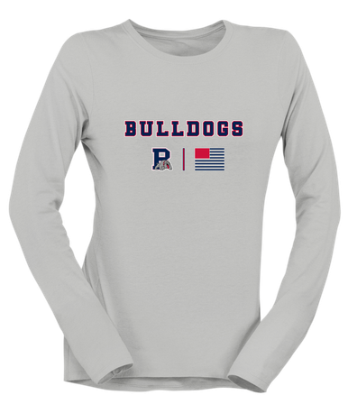 Plainview Bulldogs Team Colors Flag Women's Premium LS T-Shirt