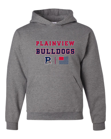 Plainview Bulldogs Spirit Flag Men's Premium Hoodie