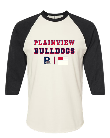 Plainview Bulldogs Spirit Flag Women's Baseball T-Shirt