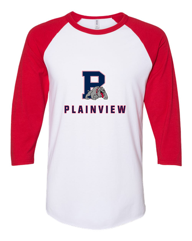 Plainview Bulldogs Mascot #2 Women's Baseball T-Shirt