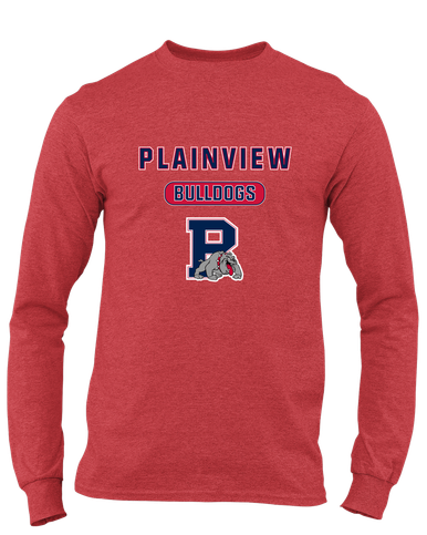 Plainview Bulldogs Mascot #3 Men's LS T-Shirt