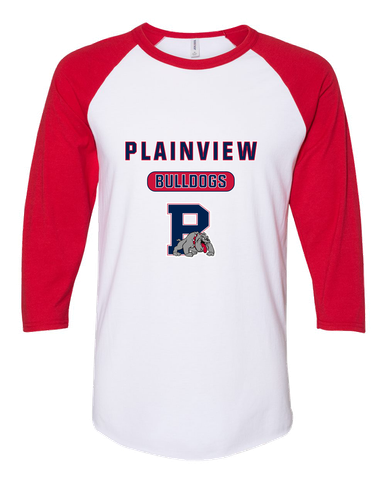 Plainview Bulldogs Mascot #3 Men's Baseball T-Shirt