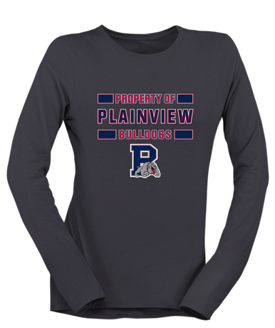 Plainview Bulldogs Property Of Women's LS T-Shirt