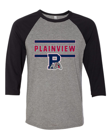Plainview Bulldogs Mascot #4 Women's Baseball T-Shirt