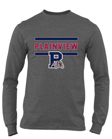 Plainview Bulldogs Mascot #4 Men's LS T-Shirt