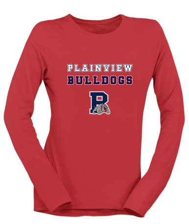 Plainview Bulldogs Spirit Women's LS T-Shirt