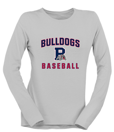 Plainview Bulldogs Baseball #1 Women's LS T-Shirt