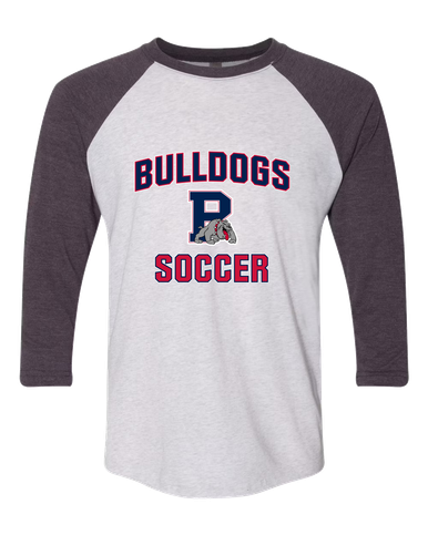 Plainview Bulldogs Soccer #1 Women's Baseball T-Shirt