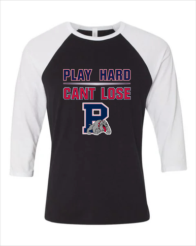 Plainview Bulldogs Play Hard, Can't Lose Women's Baseball T-Shirt