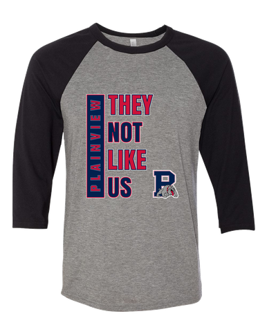 Plainview Bulldogs They Not Like Us #1 Women's Baseball T-Shirt
