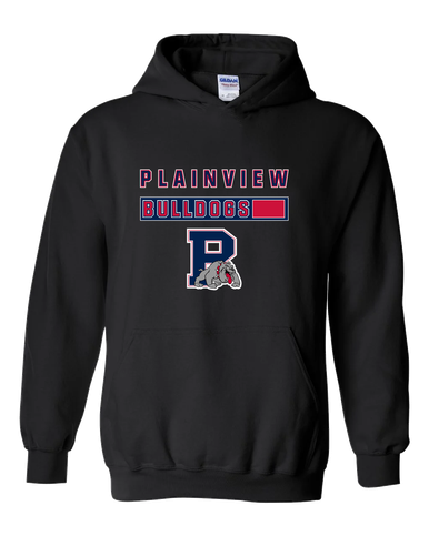 Plainview Bulldogs Mascot #7 Men's Hoodie